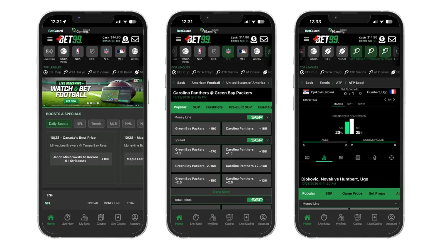 BET99 iOS app